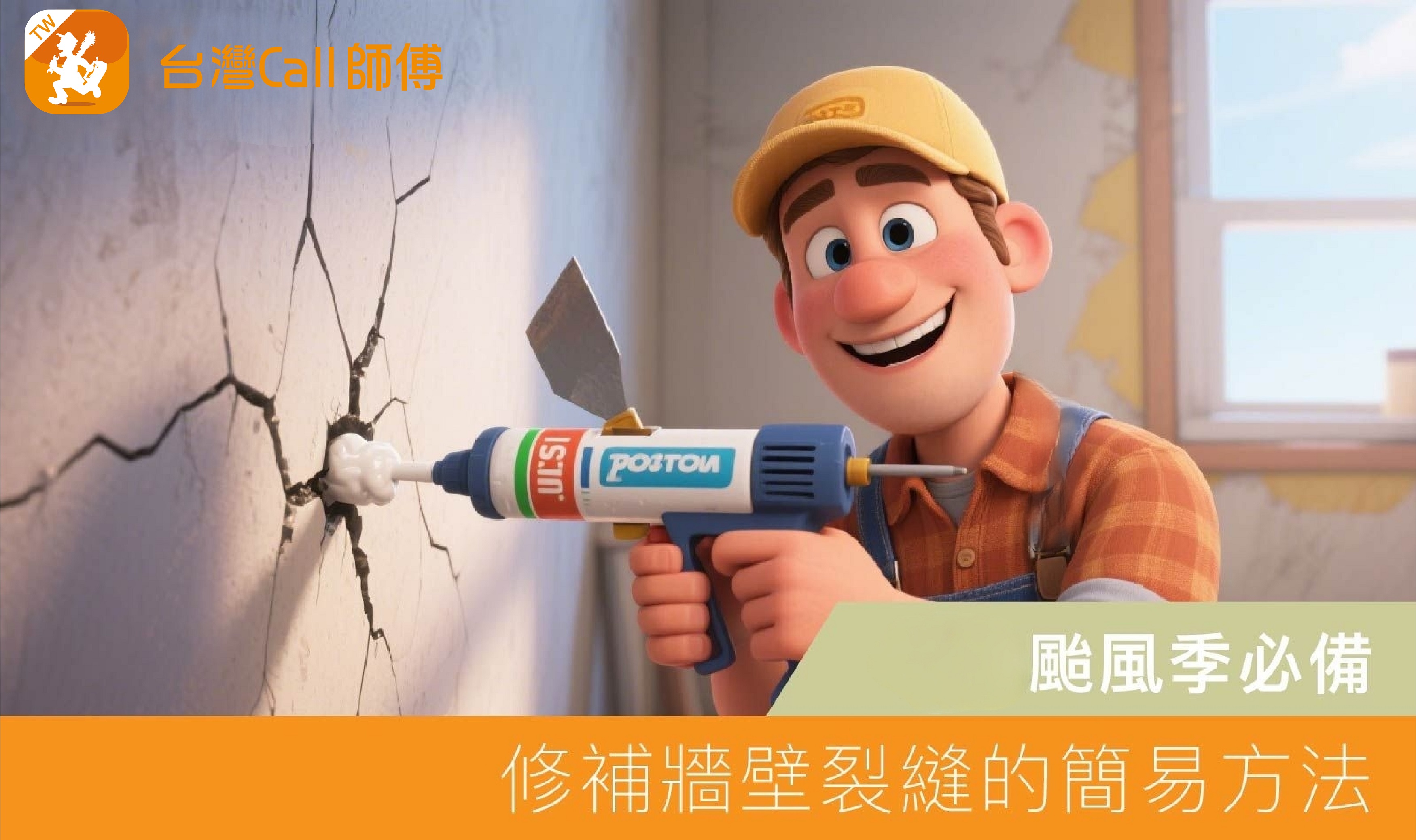 颱風季必備:修補牆壁裂縫的簡易方法